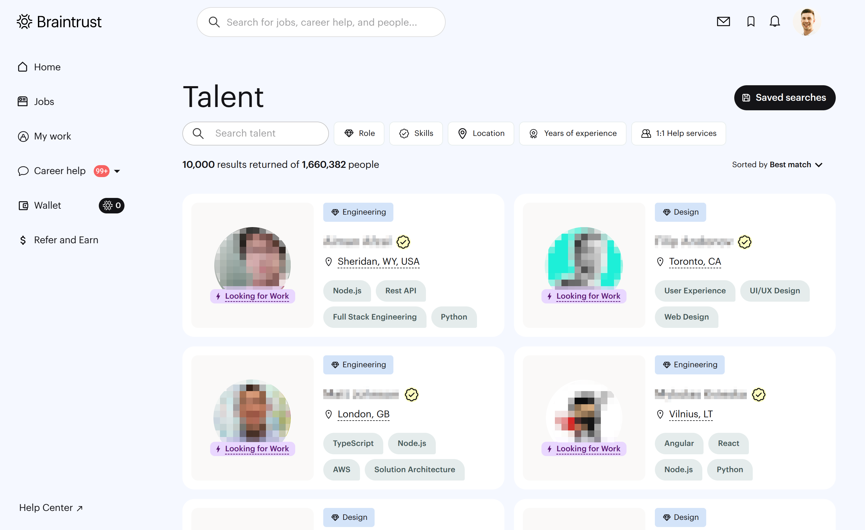 Braintrust - Talent Marketplace